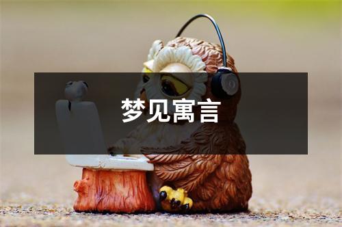 <h3>梦见寓言