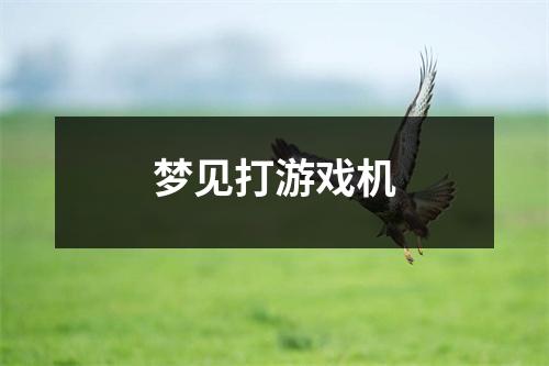 梦见打游戏机