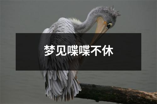 <h3>梦见喋喋不休