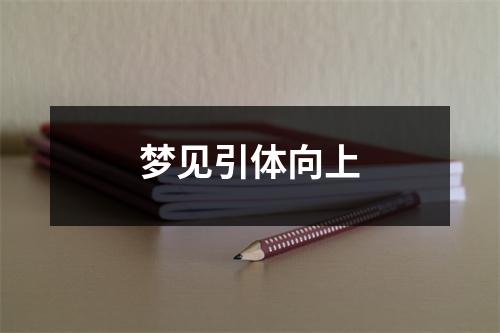 梦见引体向上
