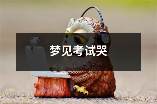 <h3>梦见考试哭