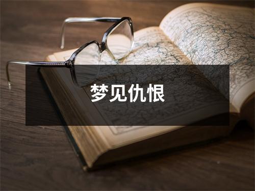<h3>梦见仇恨