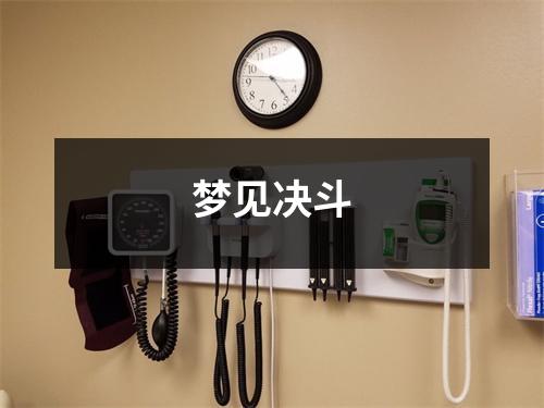 <h3>梦见决斗