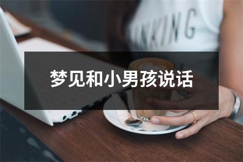 梦见和小男孩说话