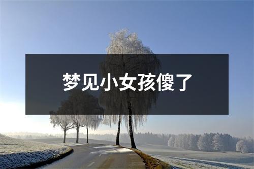 梦见小女孩傻了