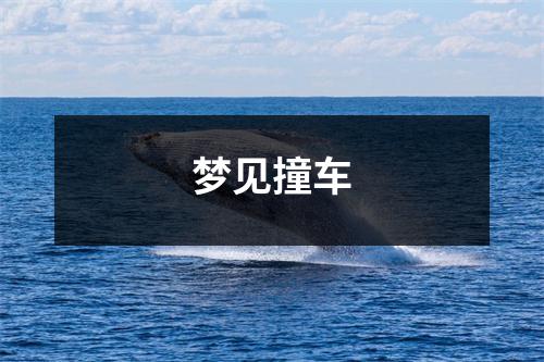 <h3>梦见撞车