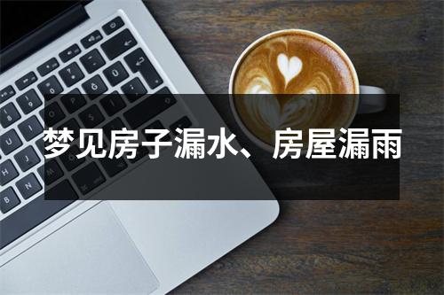 梦见房子漏水、房屋漏雨