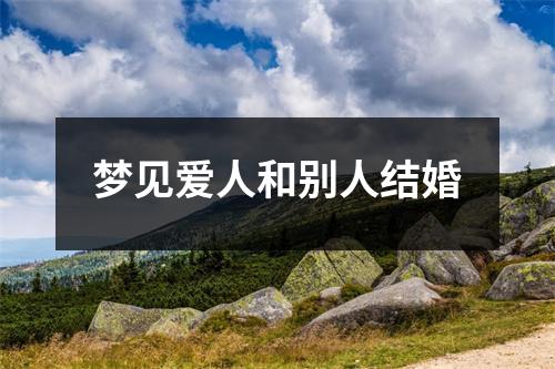 <h3>梦见爱人和别人结婚