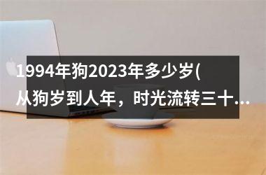 <h3>1994年狗2025年多少岁(从狗岁到人年，时光流转三十年)