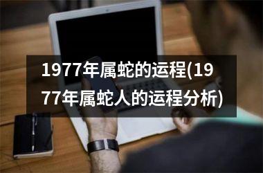 1977年属蛇的运程(1977年属蛇人的运程分析)