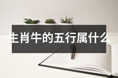 <h3>生肖牛的五行属什么