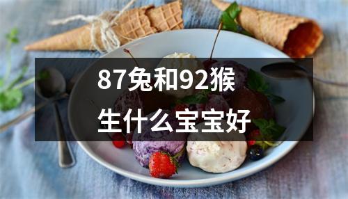 <h3>87兔和92猴生什么宝宝好