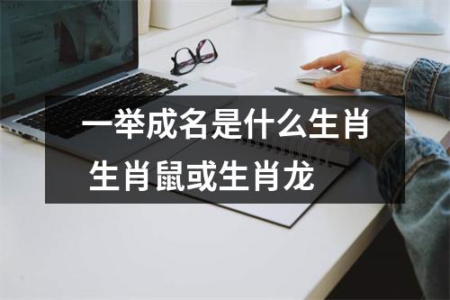 <h3>一举成名是什么生肖生肖鼠或生肖龙