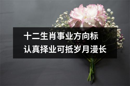 <h3>十二生肖事业方向标认真择业可抵岁月漫长