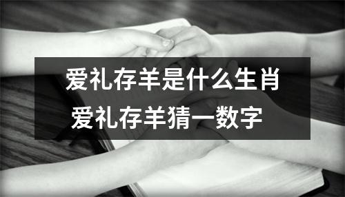 <h3>爱礼存羊是什么生肖爱礼存羊猜一数字