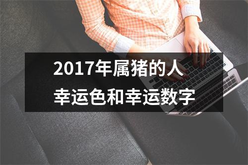 <h3>2017年属猪的人幸运色和幸运数字