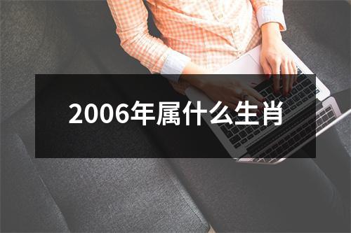 <h3>2006年属什么生肖