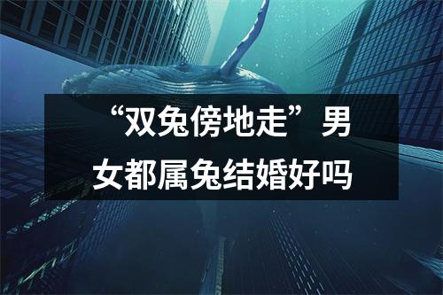 “双兔傍地走”男女都属兔结婚好吗