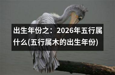 <h3>出生年份之：2026年五行属什么(五行属木的出生年份)