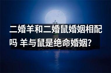 <h3>二婚羊和二婚鼠婚姻相配吗 羊与鼠是绝命婚姻？