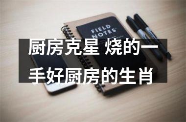 <h3>厨房克星 烧的一手好厨房的生肖