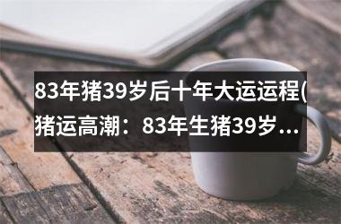 83年猪39岁后十年大运运程(猪运高潮：83年生猪39岁后十年大运揭秘)