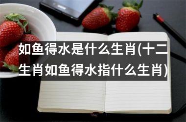 如鱼得水是什么生肖(十二生肖如鱼得水指什么生肖)