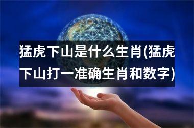 <h3>猛虎下山是什么生肖(猛虎下山打一准确生肖和数字)