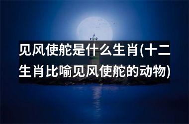 <h3>见风使舵是什么生肖(十二生肖比喻见风使舵的动物)