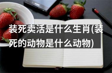 <h3>装死卖活是什么生肖(装死的动物是什么动物)