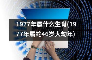 <h3>1977年属什么生肖(1977年属蛇46岁大劫年)