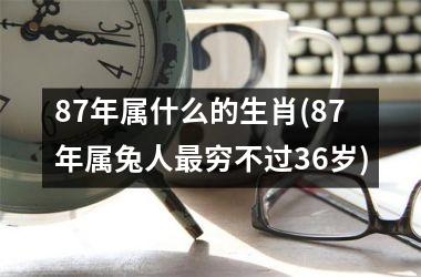 <h3>87年属什么的生肖(87年属兔人穷不过36岁)