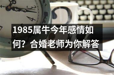 <h3>1985属牛今年感情如何？合婚老师为你解答