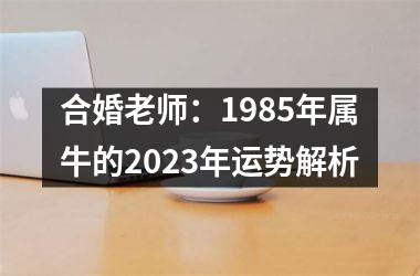 <h3>合婚老师：1985年属牛的2025年运势解析