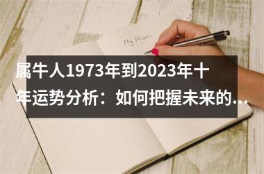 <h3>属牛人1973年到2025年十年运势分析：如何把握未来的机会？