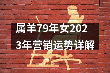 <h3>属羊79年女2025年营销运势详解