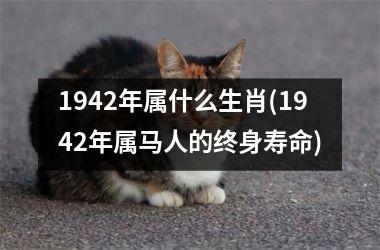 <h3>1942年属什么生肖(1942年属马人的终身寿命)