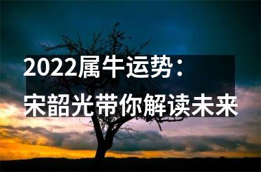2022属牛运势：宋韶光带你解读未来