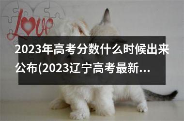 <h3>2023年高考分数什么时候出来公布(2023辽宁高考新通知)