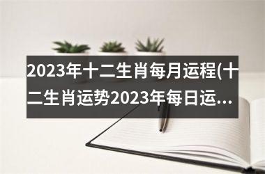 <h3>2023年十二生肖每月运程(十二生肖运势2023年每日运程免费)