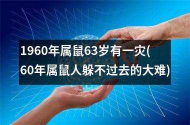 <h3>1960年属鼠63岁有一灾(60年属鼠人躲不过去的大难)