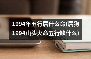 <h3>1994年五行属什么命(属狗1994山头火命五行缺什么)