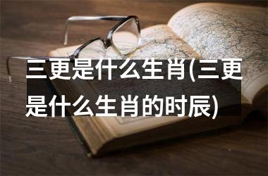 三更是什么生肖(三更是什么生肖的时辰)