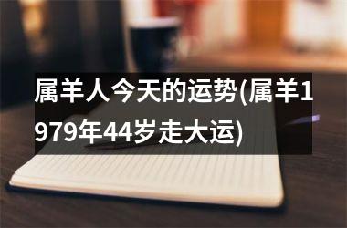 属羊人今天的运势(属羊1979年44岁走大运)