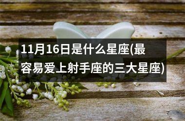 <h3>11月16日是什么星座(最容易爱上射手座的三大星座)