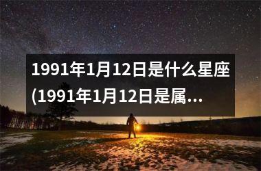 1991年1月12日是什么星座(1991年1月12日是属马还是羊)