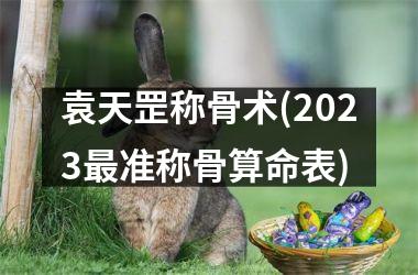 袁天罡称骨术(2025最准称骨算命表)