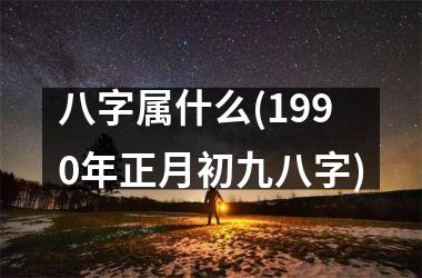 八字属什么(1990年正月初九八字)