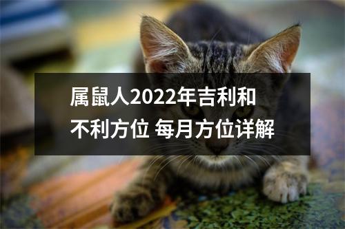 属鼠人2025年吉利和不利方位每月方位详解