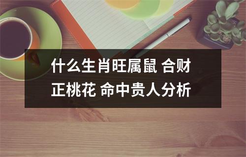 什么生肖旺属鼠合财正桃花命中贵人分析